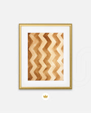 Earthy Chevron Waves
