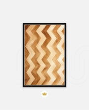 Earthy Chevron Waves