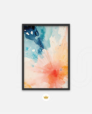 Watercolor Sunburst