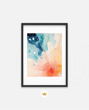 Watercolor Sunburst
