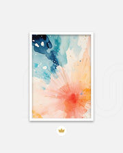 Watercolor Sunburst