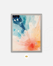 Watercolor Sunburst