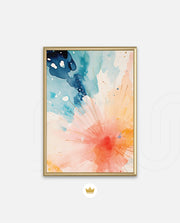 Watercolor Sunburst