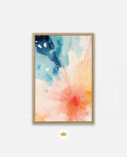 Watercolor Sunburst