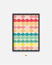 Pastel Diamond Stripes