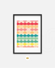Pastel Diamond Stripes