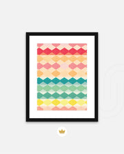 Pastel Diamond Stripes