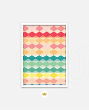 Pastel Diamond Stripes
