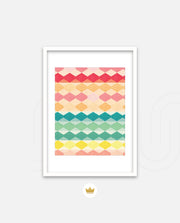 Pastel Diamond Stripes