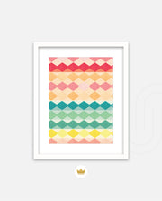 Pastel Diamond Stripes