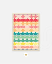 Pastel Diamond Stripes