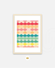 Pastel Diamond Stripes