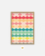 Pastel Diamond Stripes