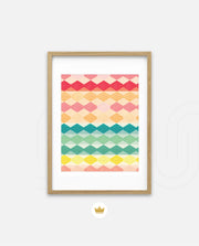 Pastel Diamond Stripes