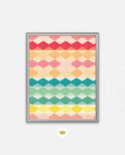 Pastel Diamond Stripes