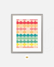 Pastel Diamond Stripes