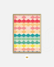 Pastel Diamond Stripes