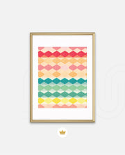 Pastel Diamond Stripes