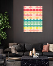Pastel Diamond Stripes