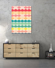 Pastel Diamond Stripes