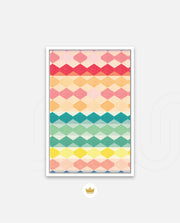 Pastel Diamond Stripes
