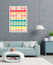 Pastel Diamond Stripes