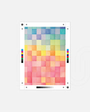 Rainbow Watercolor Grid
