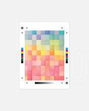 Rainbow Watercolor Grid