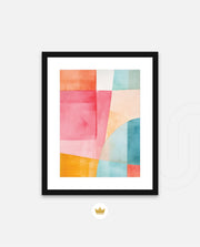 Pastel Geometric Panels