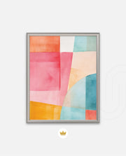 Pastel Geometric Panels