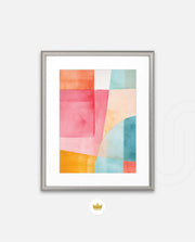 Pastel Geometric Panels