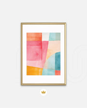 Pastel Geometric Panels