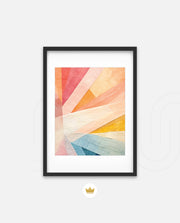 Radiant Pastel Beams