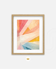 Radiant Pastel Beams