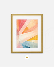 Radiant Pastel Beams