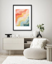 Pastel Topographic Waves