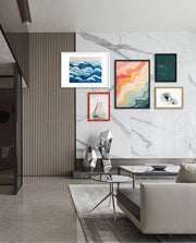 Pastel Topographic Waves