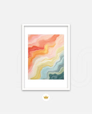 Pastel Topographic Waves