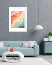 Pastel Topographic Waves