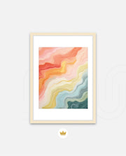 Pastel Topographic Waves
