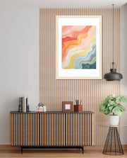 Pastel Topographic Waves