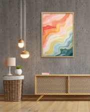 Pastel Topographic Waves