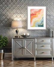 Pastel Topographic Waves
