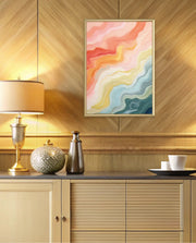 Pastel Topographic Waves