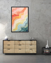 Pastel Topographic Waves