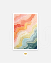 Pastel Topographic Waves