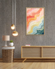 Pastel Topographic Waves