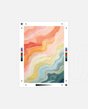 Pastel Topographic Waves