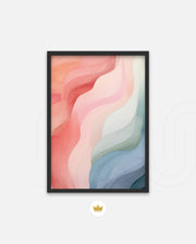 Pastel Ribbon Waves