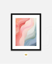 Pastel Ribbon Waves